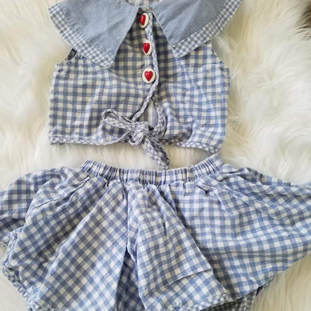 Vintage gingham set